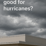 Are flat roofs good for hurricanes