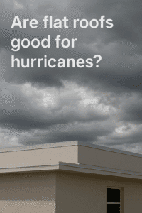 Are flat roofs good for hurricanes