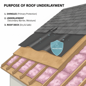purpose of roof underlayment