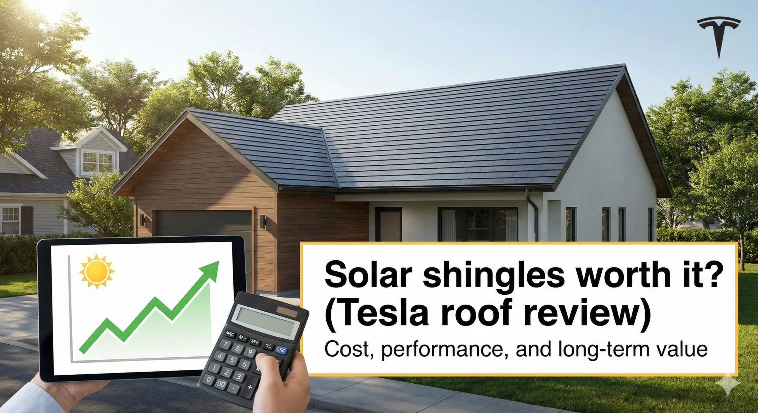 Tesla Solar Roof installation on a modern home