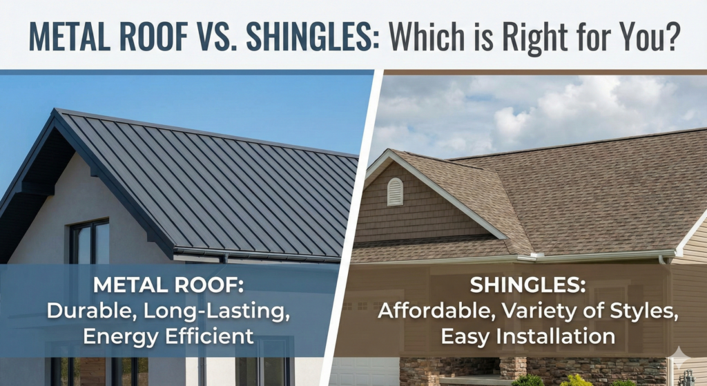 metal roof vs shingles