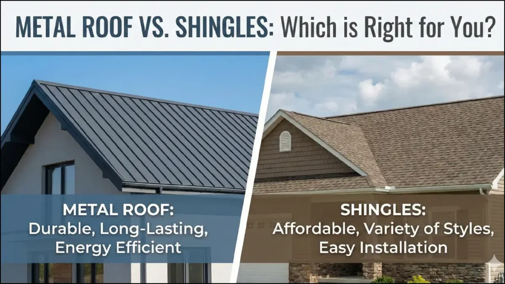 Metal Roof vs. Shingles: Which Material Wins the Battle for Your Home?